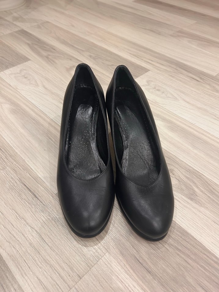 Siyah Kadın Blok Topuklu Stiletto - Görsel 2