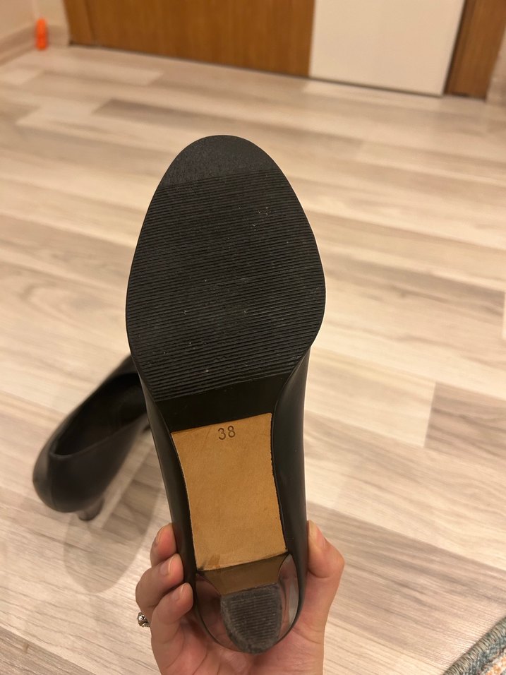 Siyah Kadın Blok Topuklu Stiletto - Görsel 3