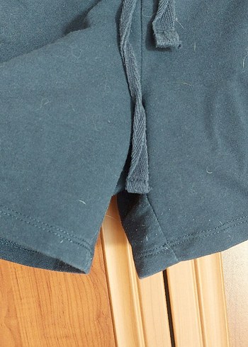 Lacivert Hamile Keten Midi Şort - Görsel 6