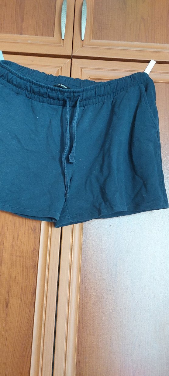 Lacivert Hamile Keten Midi Şort - Görsel 2