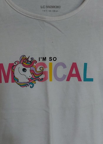 Beyaz Uzun Kollu Kız Tişörtü - Rahat Kesim - Görsel 4