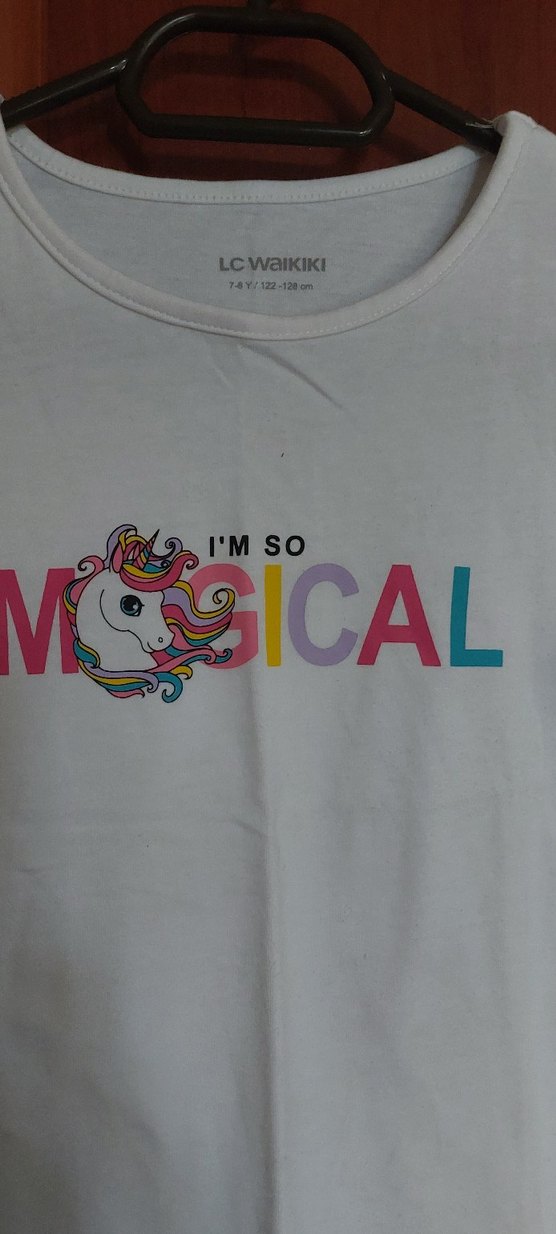 Beyaz Uzun Kollu Kız Tişörtü - Rahat Kesim - Görsel 4