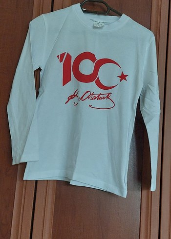 Beyaz Kız Çocuk Uzun Kollu Baskılı Tişört - Görsel 2