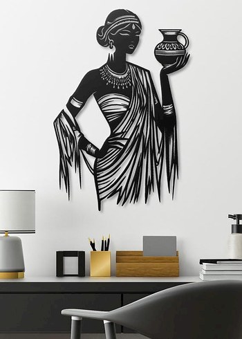 Etnik Bohem Kadın Figürü Duvar Dekoru Lazer Kesim - Görsel 6