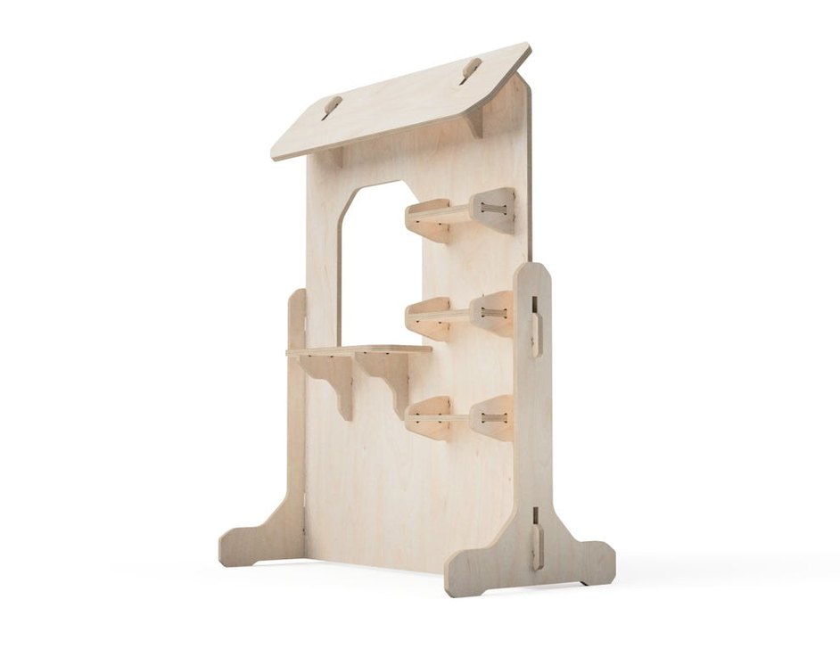 Çocuk Rafı Basit Rol Yapma Stantı

  Ahşap Tasarım - Görsel 3