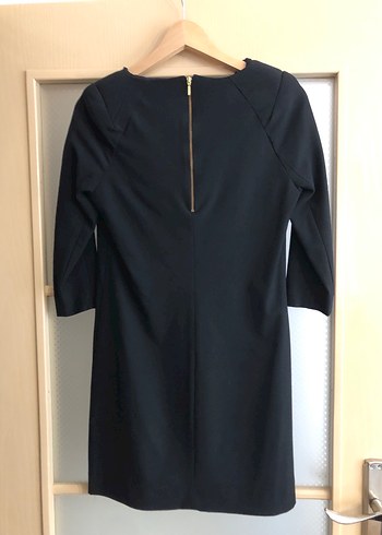 Siyah Midi Ofis Elbisesi - Görsel 2