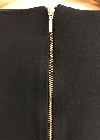 Siyah Midi Ofis Elbisesi - Görsel 3