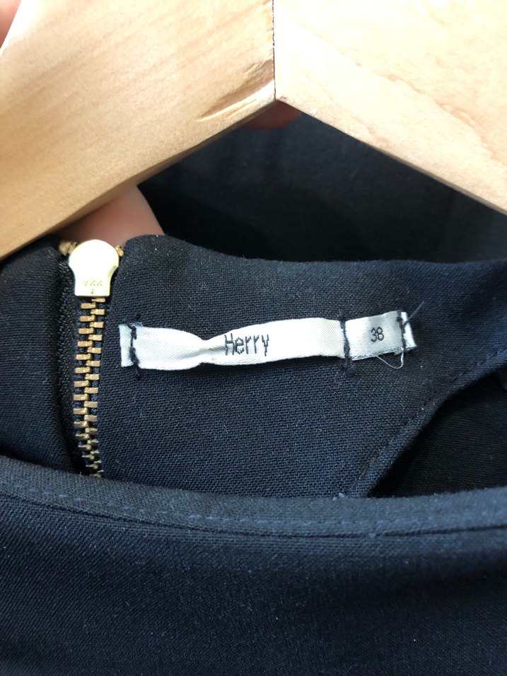 Siyah Midi Ofis Elbisesi - Görsel 4