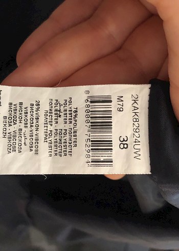 Siyah antrasit U Yakalı Midi Ofis Elbisesi - Görsel 6