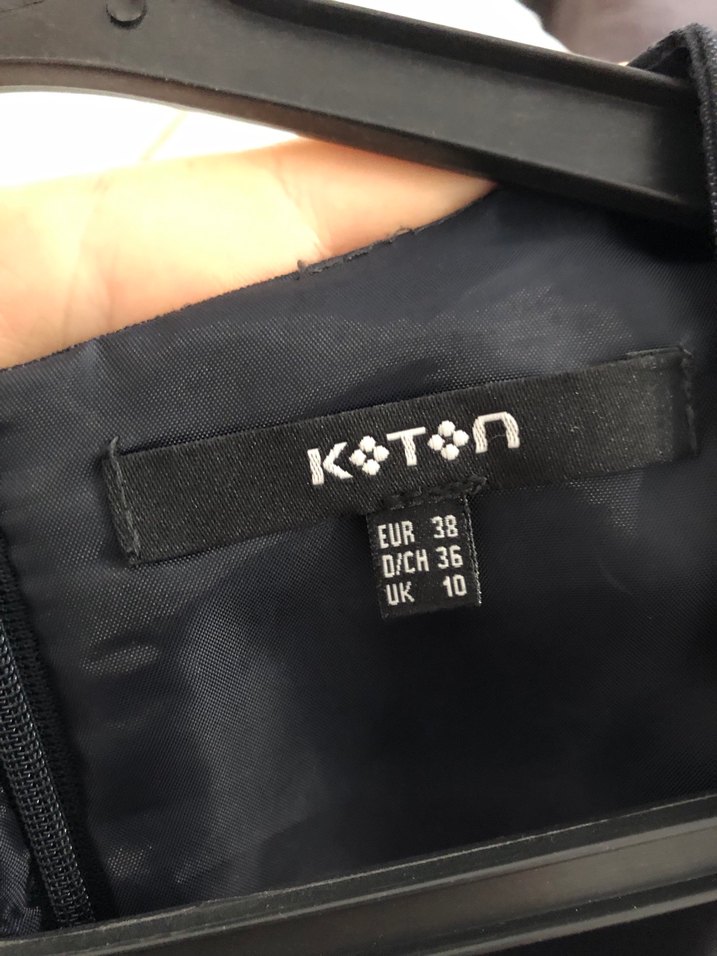 Siyah antrasit U Yakalı Midi Ofis Elbisesi - Görsel 5