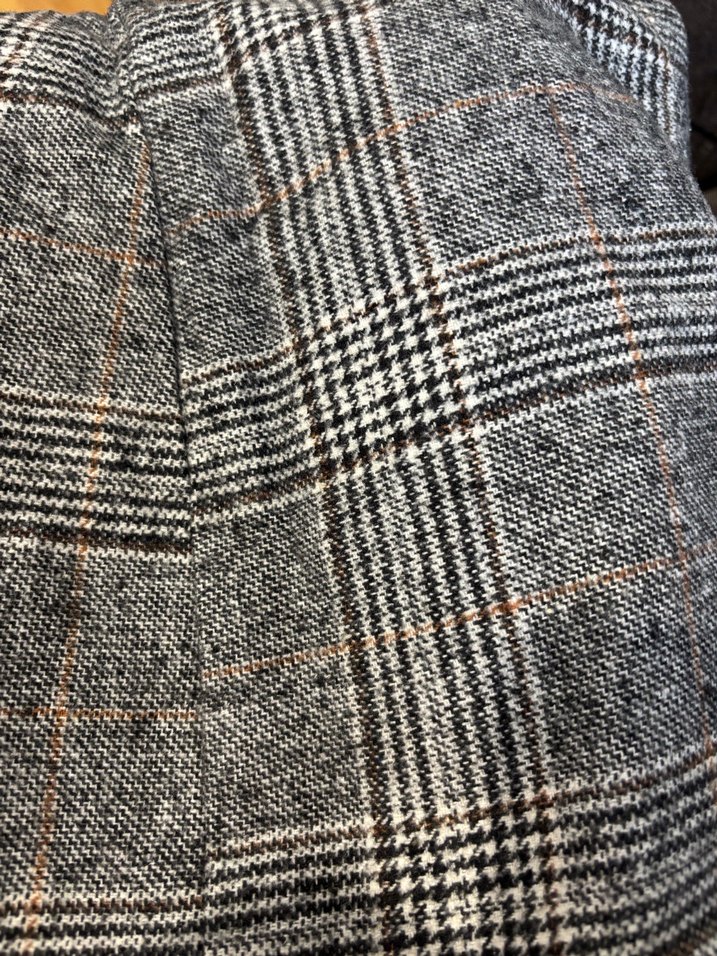 Gri Ekoseli Piliseli Mini Etek - Görsel 3