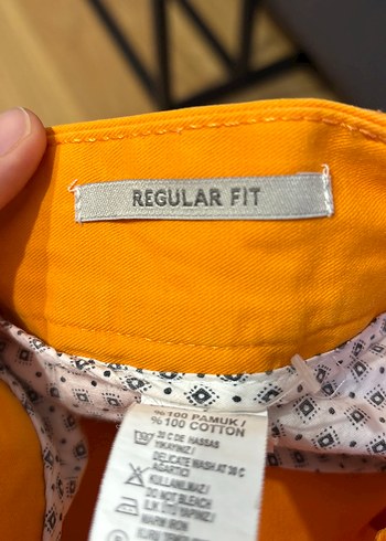 Turuncu Kadın Mini Pamuk Şort - Görsel 5