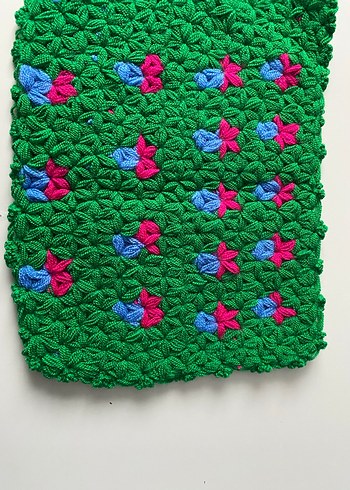 Renkli Örgü Banyo lifleri çeyizlik - Görsel 6