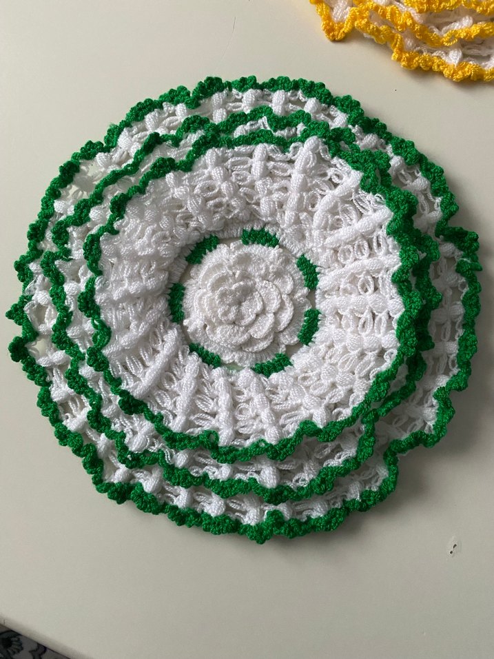 Renkli Örgü Banyo lifleri çeyizlik - Görsel 4