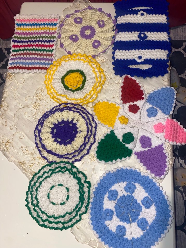 ÇEYİZLİK Nakışlı Çok Renkli Yuvarlak banyo lifi - Görsel 2