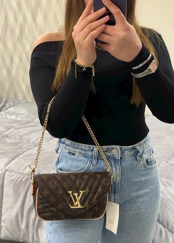 Kahverengi Deri Kadın Omuz Çantası - Görsel 2