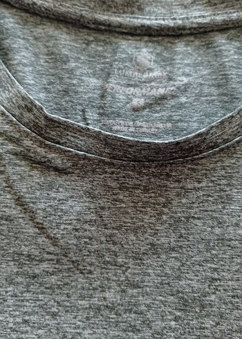 Gri Kısa Kollu Basic Erkek Tişört - Görsel 4