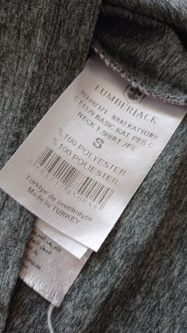 Gri Kısa Kollu Basic Erkek Tişört - Görsel 5