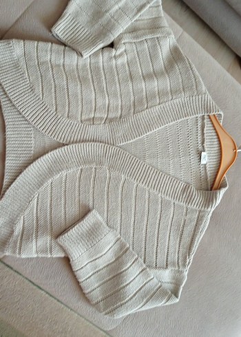 Bej Kadın Triko Hırka - Görsel 4