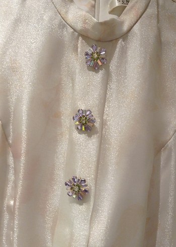 Bohem Tarz Pastel Renkli UzunAbiye Elbise - Görsel 9