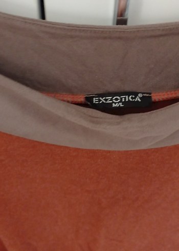 Kahverengi Uzun Kollu Kadın Bluz - Görsel 3