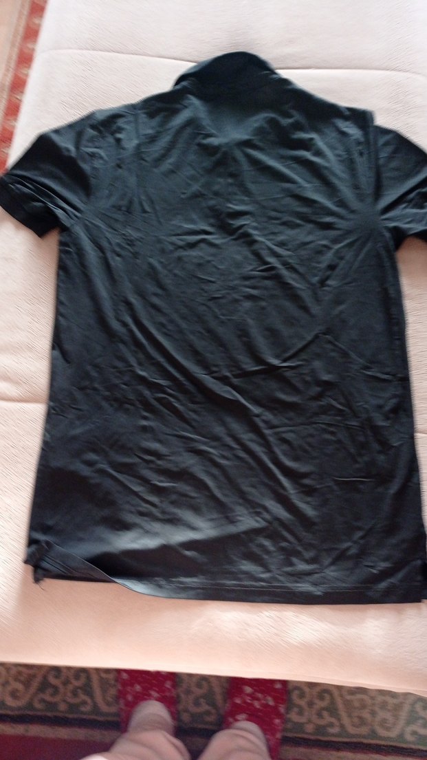 Düğmeli Siyah Erkek Polo Tişört - Görsel 3