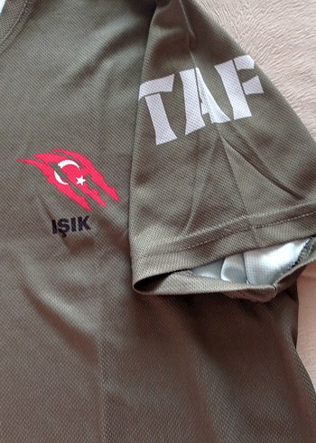 Haki Yeşil Baskılı Erkek Tişört - Görsel 3