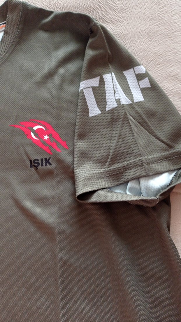 Haki Yeşil Baskılı Erkek Tişört - Görsel 3