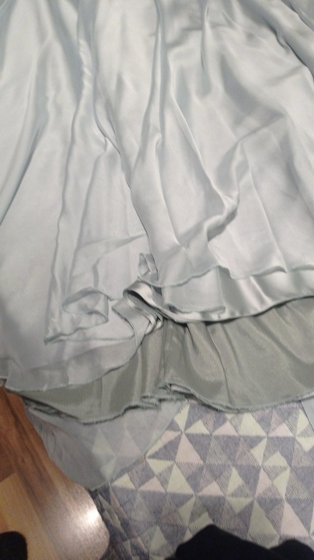 Nefti Yeşil  Uzun Kollu İşlemeli Abiye Elbise - Görsel 2