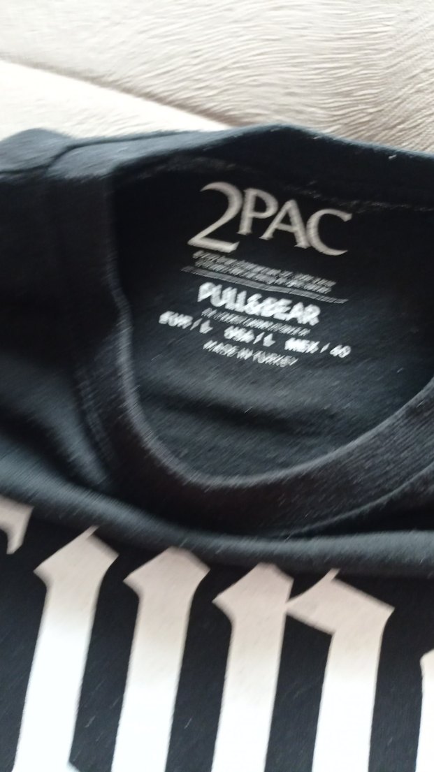 Siyah Baskılı Erkek Tişört - Görsel 2