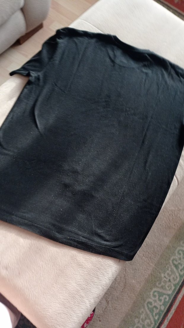 Siyah Baskılı Erkek Tişört - Görsel 3