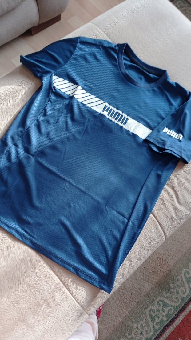 Mavi Erkek Kısa Kollu Baskılı Tişört - Görsel 2