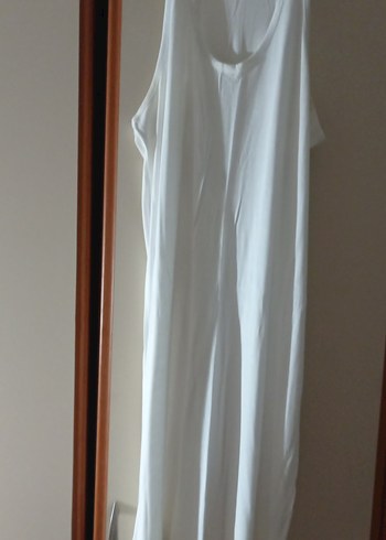 Toprak rengi  penye Salaş Elbise - Görsel 7