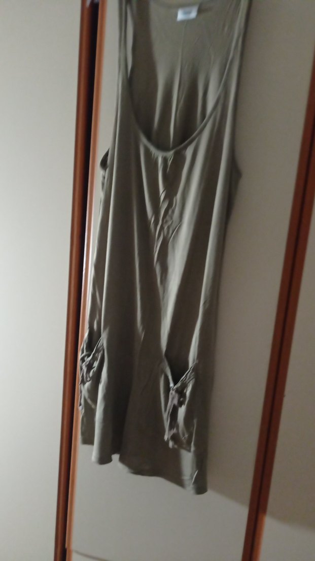 Toprak rengi  penye Salaş Elbise - Görsel 5