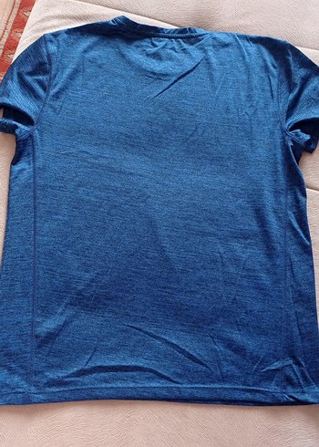 Erkek Mavi Kısa Kollu Salaş Tişört - Görsel 3