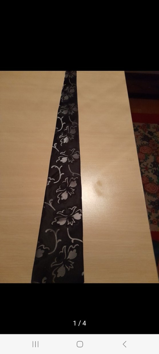 C.C.S Klasik Siyah Desenli Erkek Kravat - Görsel 4