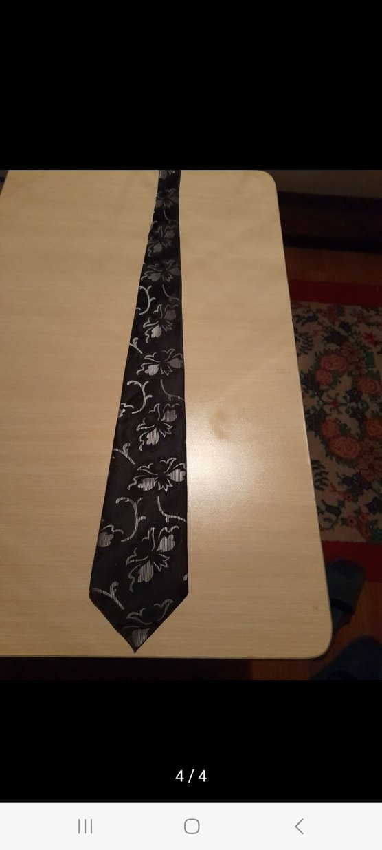 C.C.S Klasik Siyah Desenli Erkek Kravat - Görsel 2