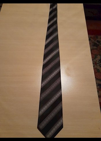 La Cravetta Gri Çizgili Erkek Kravat - Görsel 2