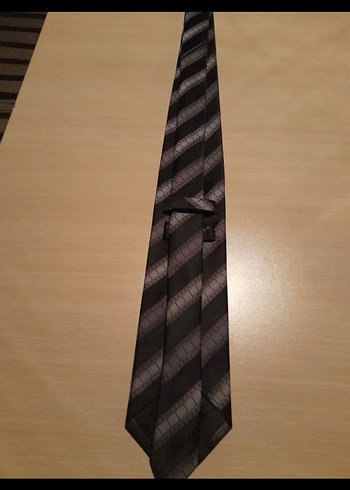 La Cravetta Gri Çizgili Erkek Kravat - Görsel 3