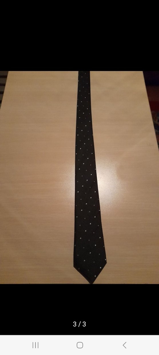 M.A Berra Klasik Desenli Siyah Erkek Kravat - Görsel 2