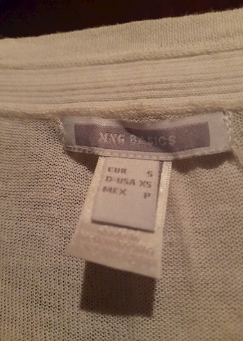 Mango Basics Düğmeli Beyaz V Yaka Kadın Hırka - Görsel 3