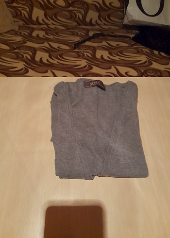 Trf Knit Wear Düğmeli Gri Kadın Hırka - Görsel 6