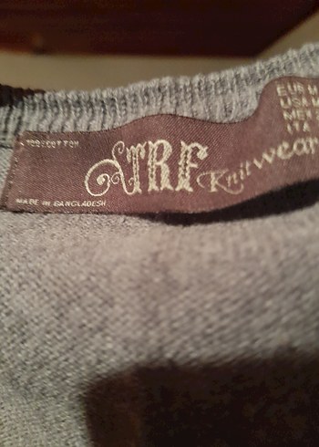 Trf Knit Wear Düğmeli Gri Kadın Hırka - Görsel 4