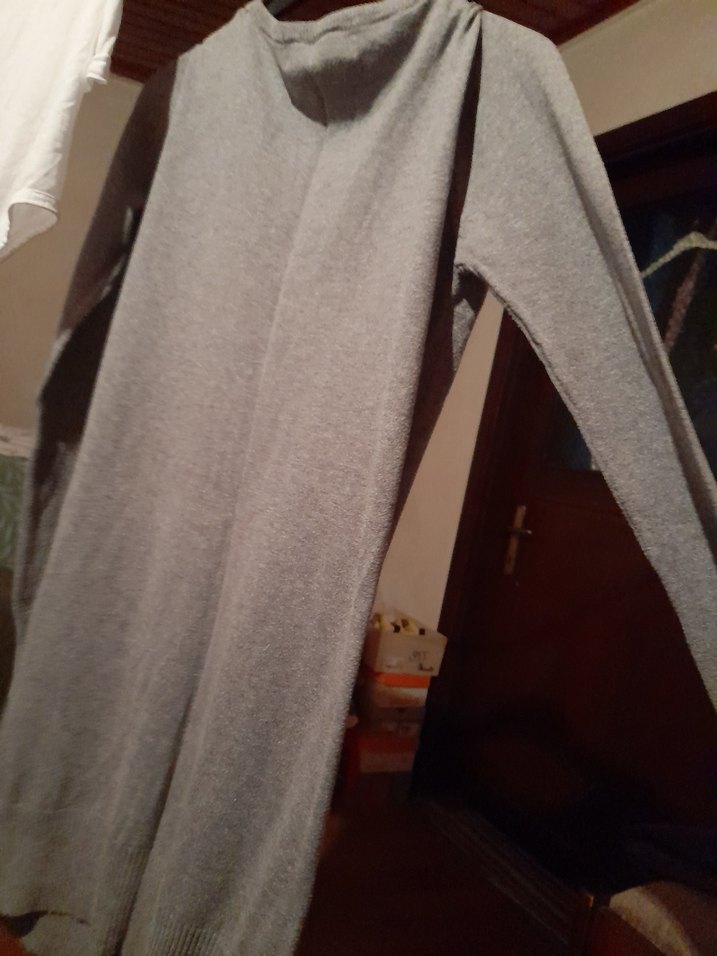 Trf Knit Wear Düğmeli Gri Kadın Hırka - Görsel 5