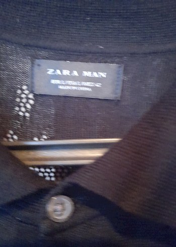 Siyah Erkek Polo Tişört Düğmeli - Görsel 3