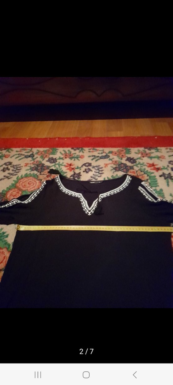 Defacto V Yaka Siyah Bluz - Görsel 2