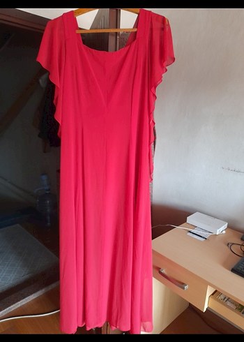 Venna Kırmızı Kadın Abiye Elbise - Görsel 2