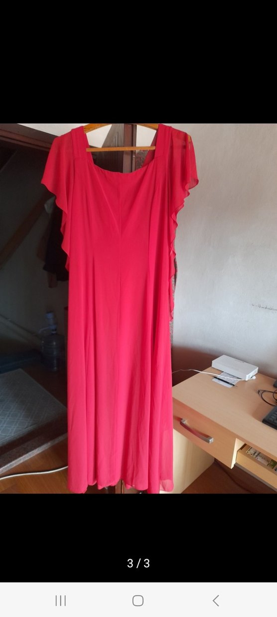 Venna Kırmızı Kadın Abiye Elbise - Görsel 2