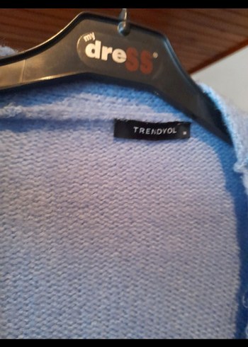 Trendyol Mavi Triko Kadın Hırka - Görsel 2