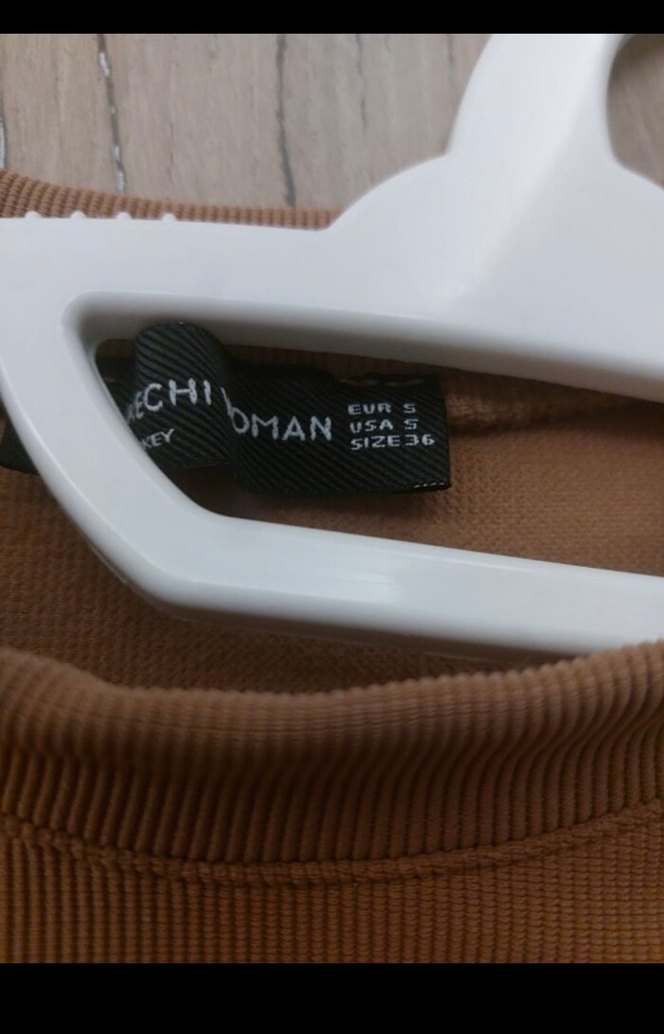 Bej Mini Süet Kadın Sweatshirt - Görsel 3